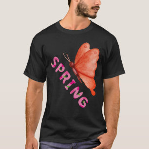 T-shirt Papillon de printemps minimaliste graphique esthét