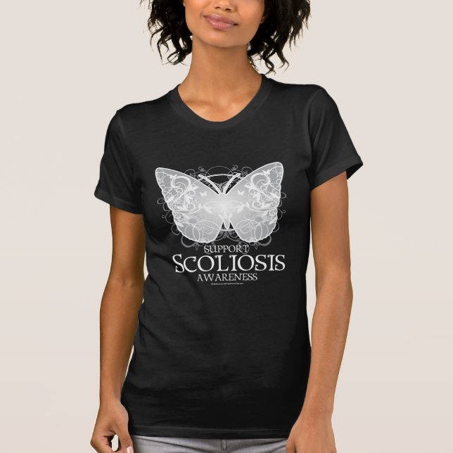 T-shirt Papillon de scoliose (Devant)