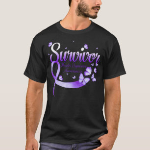 T-shirt Papillon de sensibilisation à la dégénérescence ma