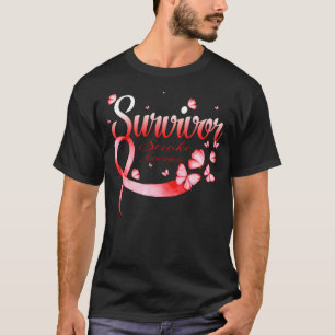 T-shirt Papillon de sensibilisation aux accidents vasculai