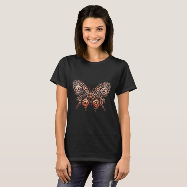 T-SHIRT PAPILLON DE STEAMPUNK (Devant entier)