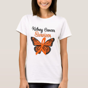 T-shirt Papillon de SURVIVANT de Cancer de rein