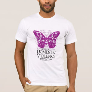 T-shirt Papillon de violence familiale