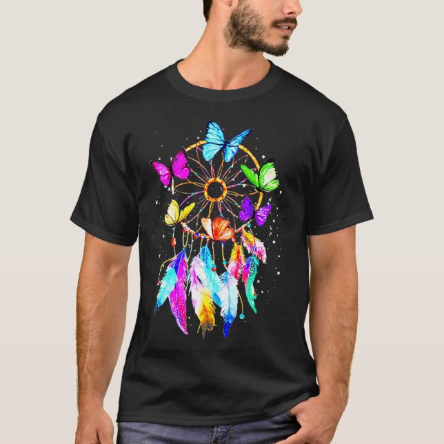 T-shirt Papillon Dream Catcher Papillon Lover Cadeau (Devant)