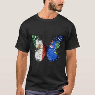 T-shirt Papillon du pavillon des îles Vierges britanniques