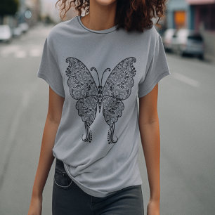 T-shirt Papillon en forme de Boho désorganisé