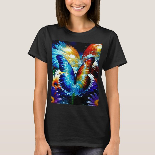 T-shirt Papillon en verre (Devant)