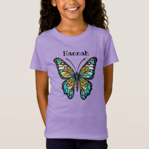 T-Shirt Papillon en verre coloré personnalisé