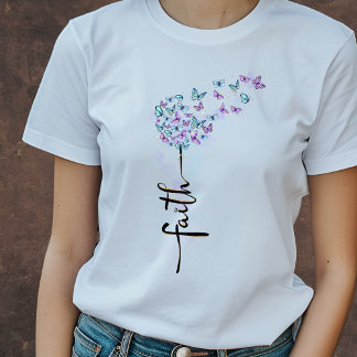 T-shirt papillon Faith | T-shirt chrétien