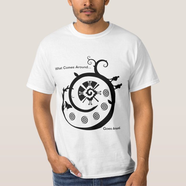 T-shirt Papillon galactique - ce qui vient circule autour (Devant)