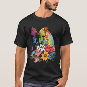 T-shirt Papillon Garden Insect Joli