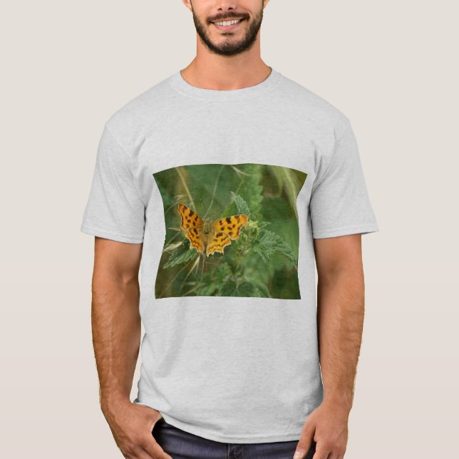 T-shirt Papillon Gris Homme  (Devant)