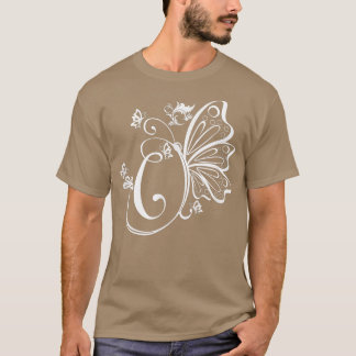 T-shirt Papillon Grunge Fairycore Lettre esthétique C Mono
