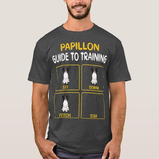 T-shirt Papillon Guide Pour L'Entraînement De L'Obéissance (Devant)