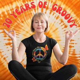 T-shirt Papillon hippie rétro 70e photo Anniversaire