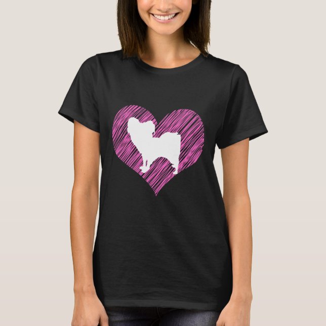 T-shirt Papillon I Log Chien Parent Chien Maman Chien Papa (Devant)