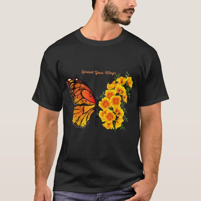 T-shirt Papillon jaune (Devant)