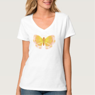 T-shirt papillon jaune amusant été