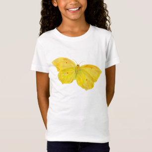 T-Shirt Papillon jaune Volant de pierre de taille commune