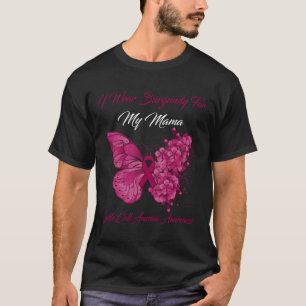 T-shirt Papillon Je Porte La Bourgogne Pour Ma Mama Cellul