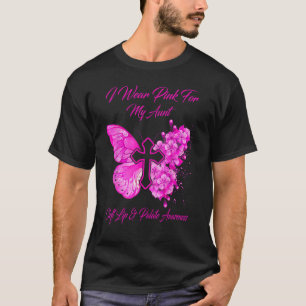 T-shirt Papillon Je Porte Le Rose Pour Tante Lèvres Cleft
