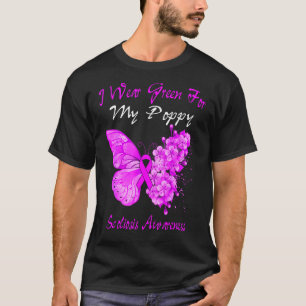 T-shirt Papillon Je Porte Le Vert Pour Ma Scoliose Du Pavo