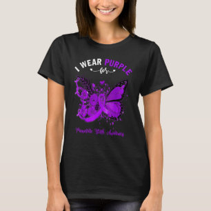 T-shirt Papillon Je Porte Le Violet Pour L'Acteur De Naiss