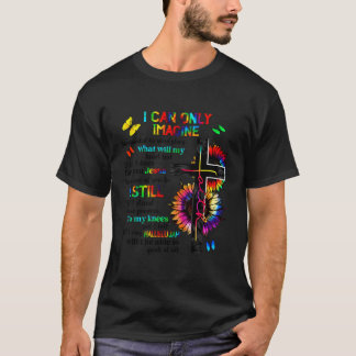 T-shirt Papillon Jésus Croix Je Peux Imaginer Christian Re