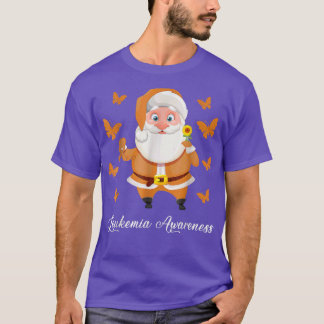 T-shirt Papillon leucémie de Noël du Père Noël