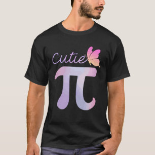 T-shirt Papillon Mignonne Tarte Nationale Jour Pi Symbole