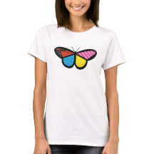 T-shirt papillon moderne