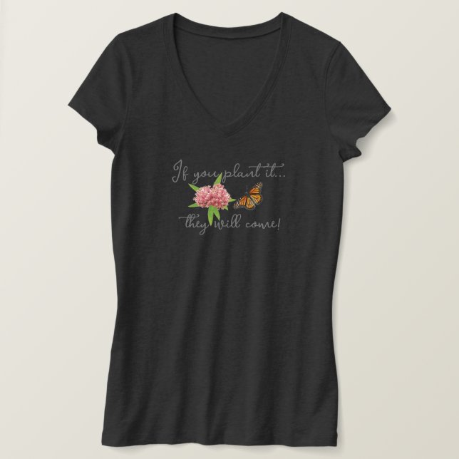 T-shirt papillon monarque (Design devant)
