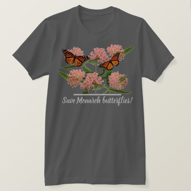 T-shirt papillon monarque (Design devant)