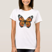 Papillon monarque en polygone