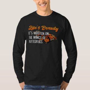 T-shirt Papillon Monarque La Vie Est Belle Insecte Entomol