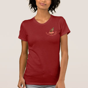 T-shirt Papillon monarque sur zinnia