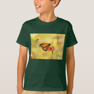 T-shirt Papillon Monarque sur Zinnia