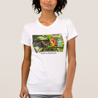 T-shirt Papillon noir à queue noire #2