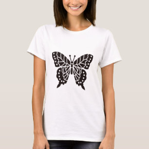 T-shirt Papillon noir et blanc