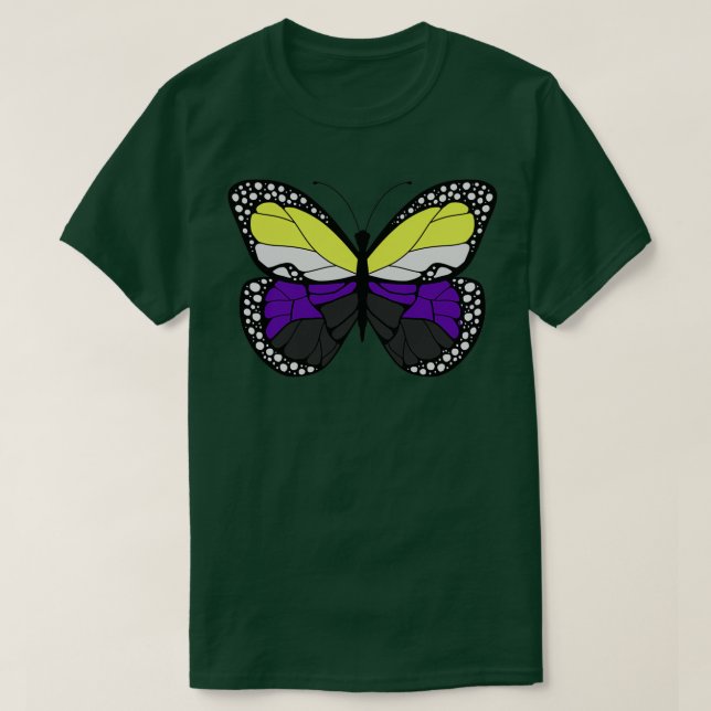 T-shirt Papillon non binaire (Design devant)