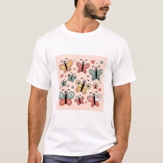 T-shirt Papillon Pastel Whimsical