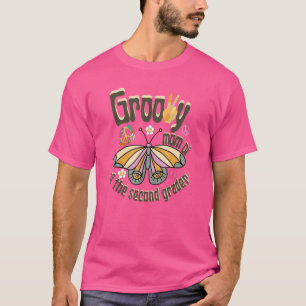 T-shirt Papillon Rétro Super Maman Du Deuxième Grader 2n