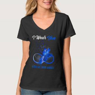 T-shirt Papillon Ribbon Feather Restless Legs Syndrome Aw