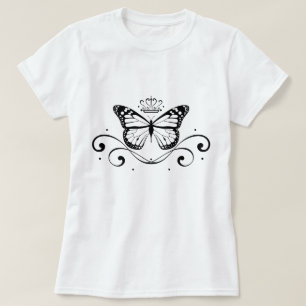 T-shirt Papillon royal élégant