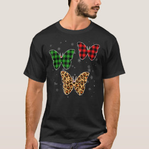 T-shirt Papillon Santa Chapeau Noël Pyjama Buffalo Plai