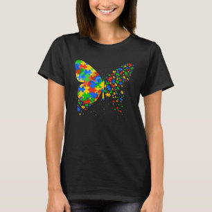 T-shirt Papillon Sensibilisation à l'autisme Hommes Femmes