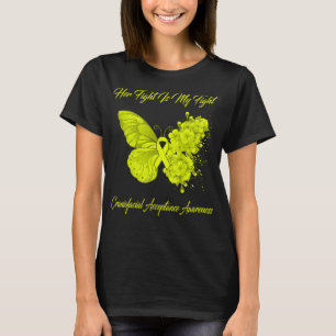 T-shirt Papillon Son combat est mon combat craniofacial