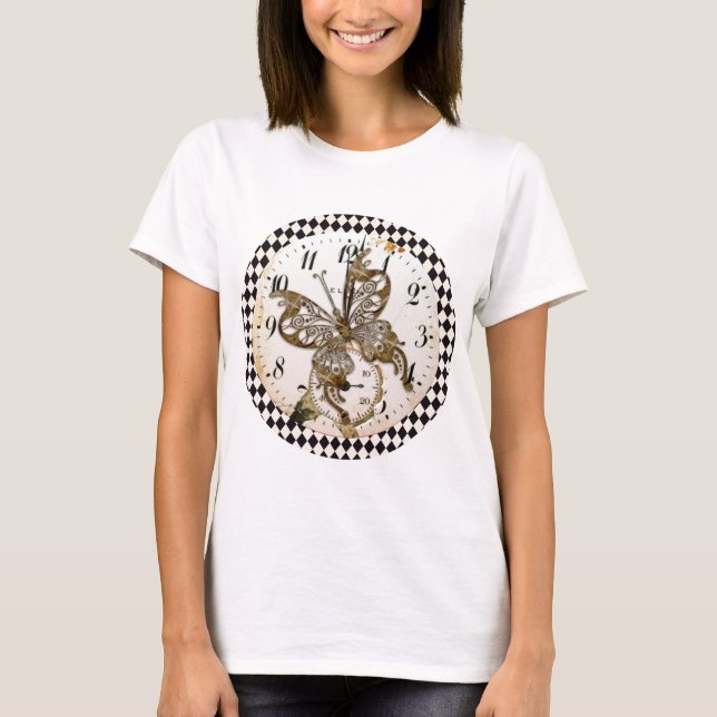 T-shirt Papillon Steampunk Round (Devant)