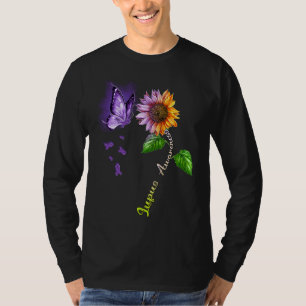 T-shirt Papillon Tournesol Sensibilisation au Lupus