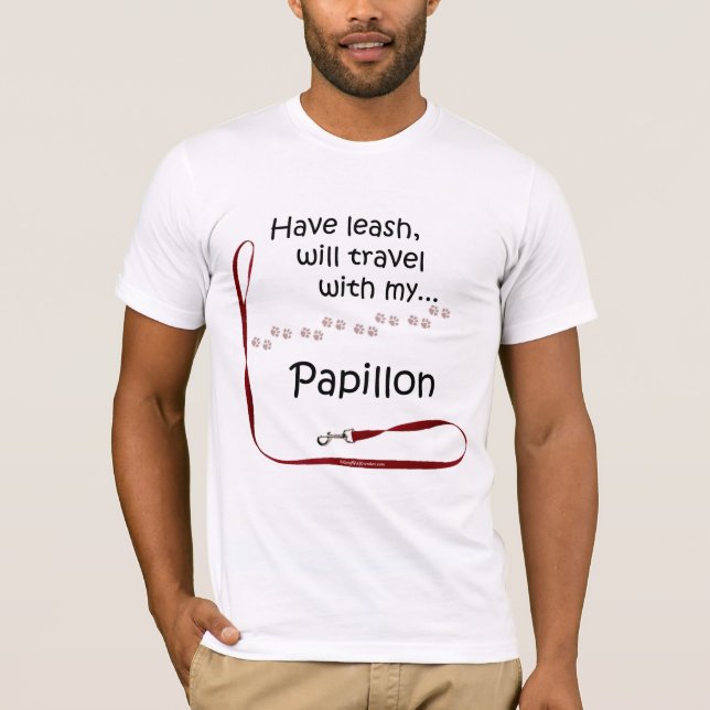 T-shirt Papillon Travel Leash (Devant)